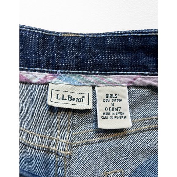 NWT LL Bean Girls' Wide Leg Jeans, Size 8 - Picture 4 of 8